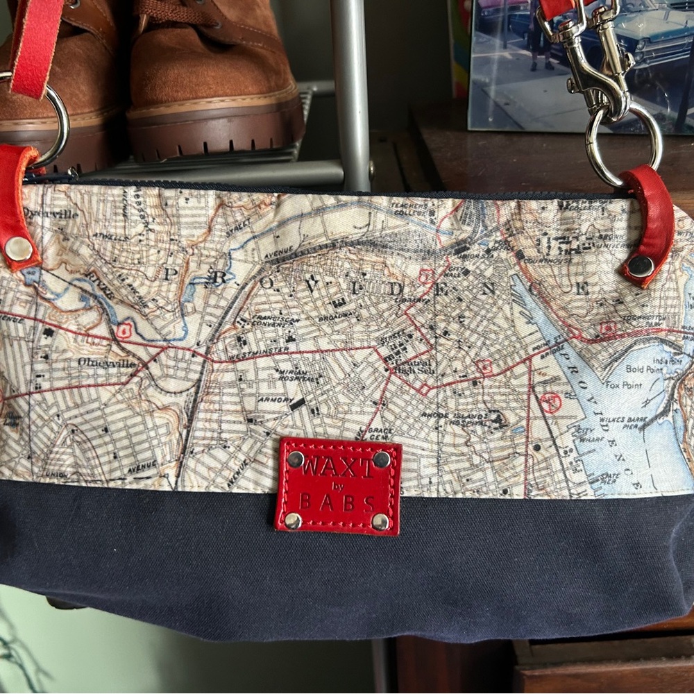 WAXT by BABS Map Print Bag